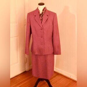 Le Suit Petite Women’s Pink Skirt Suit Set